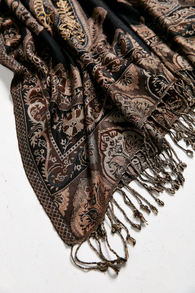 Embellished Paisley Poncho #1