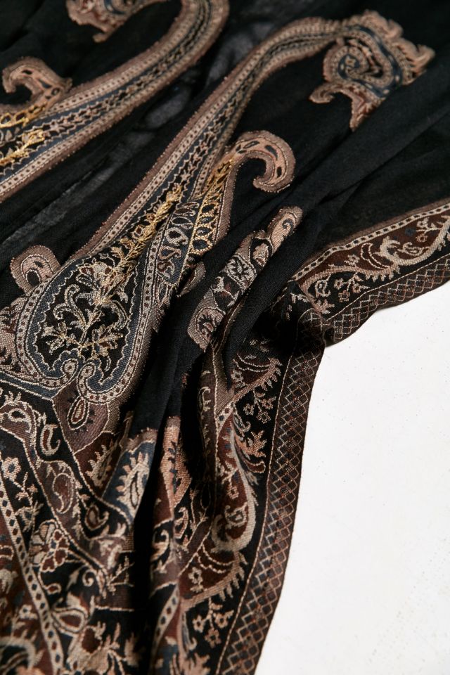 Embellished Paisley Poncho #3