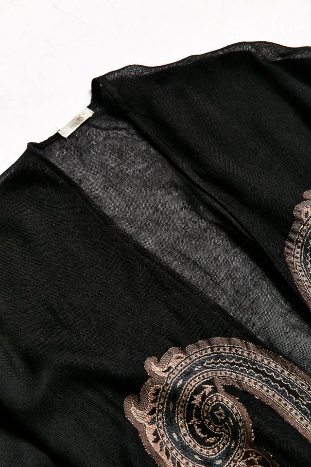 Embellished Paisley Poncho #4
