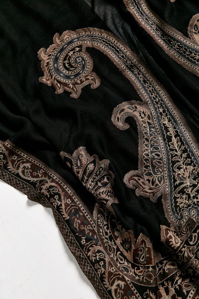 Embellished Paisley Poncho #5