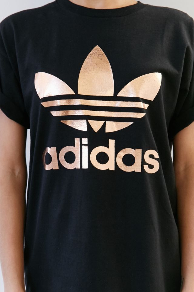 Adidas t shirt rose gold hotsell