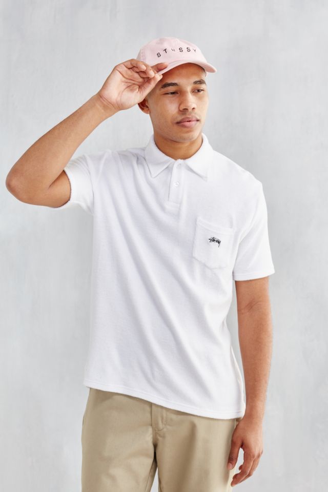 Stussy Terry Fleece Polo Shirt