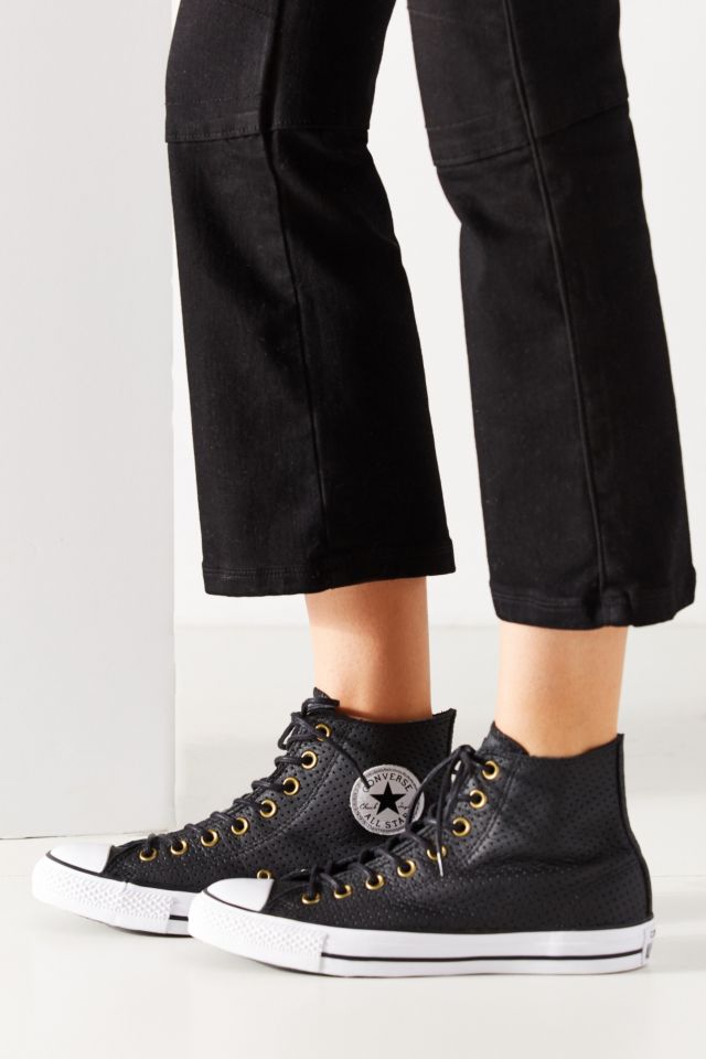 Converse Chuck Taylor Perforated Leather Sneaker #4