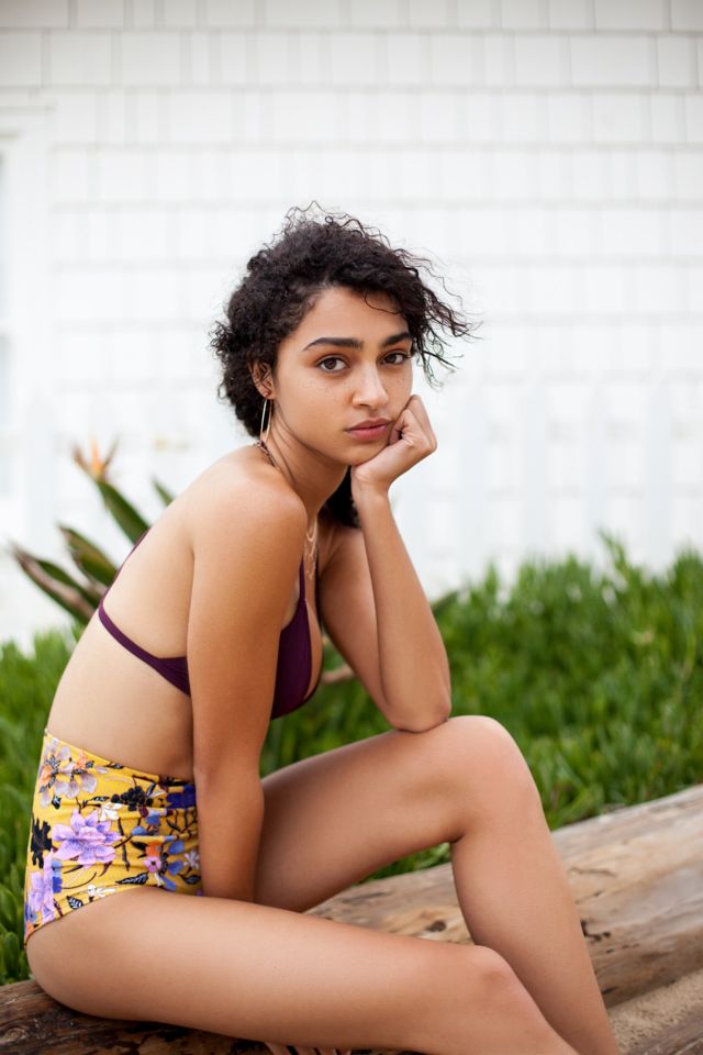 Out From Under Printed Flat High-Waisted Bikini Bottom #1