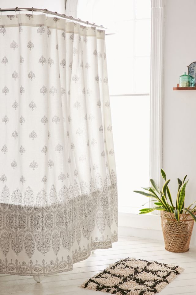 Plum & Bow Bessum Stamped Shower Curtain