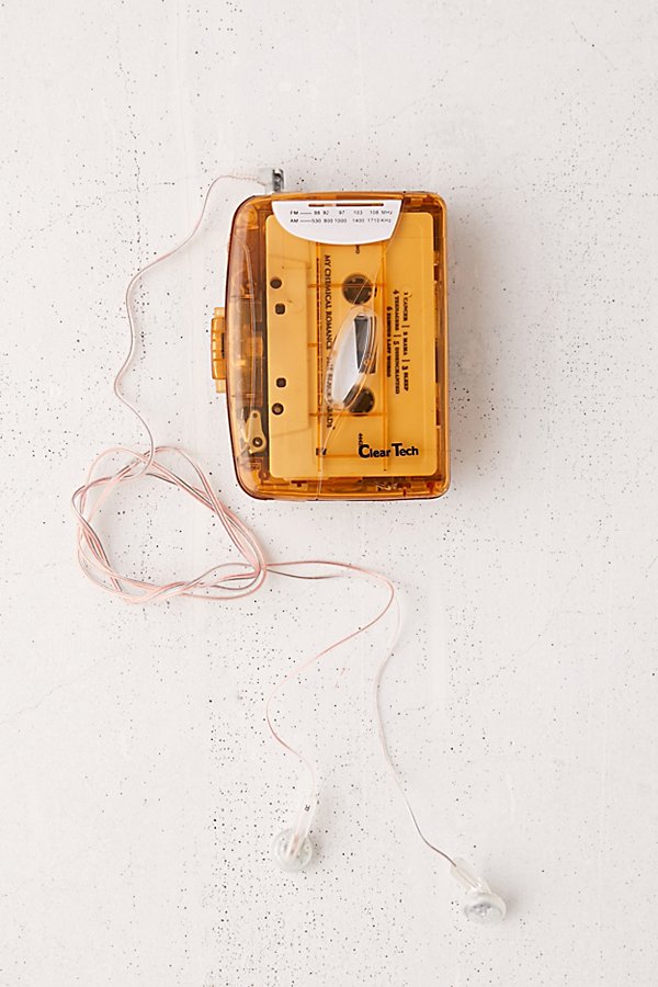 Urban Outfitters Clear Cassette Player In Brown At