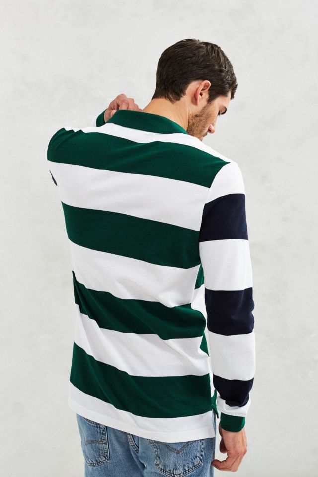 Lacoste Blocked Stripe Long-Sleeve Polo Shirt #3