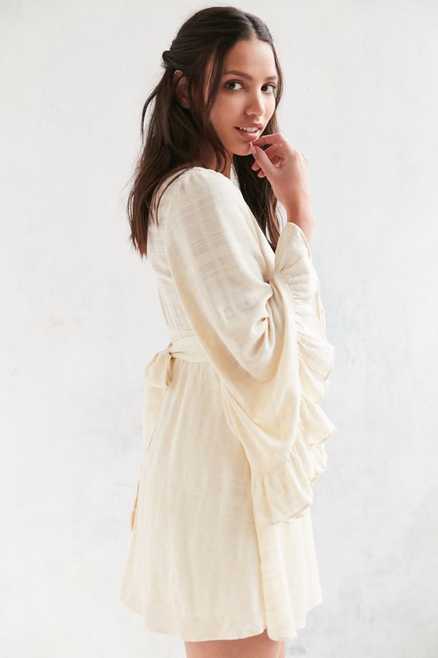 Kimchi Blue Angel-Sleeve Empire Waist Mini Dress | Urban Outfitters