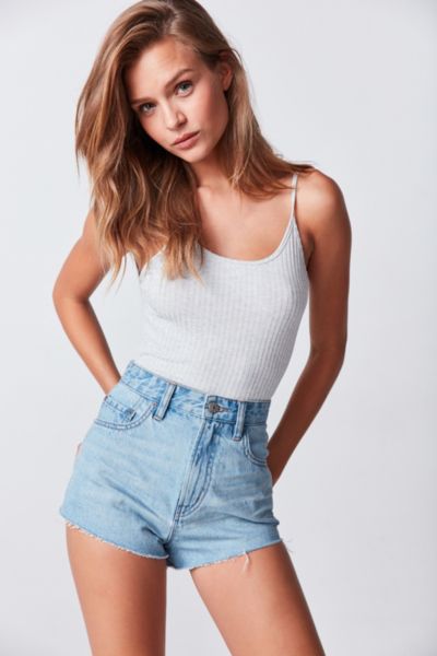 Super high rise jean on sale shorts