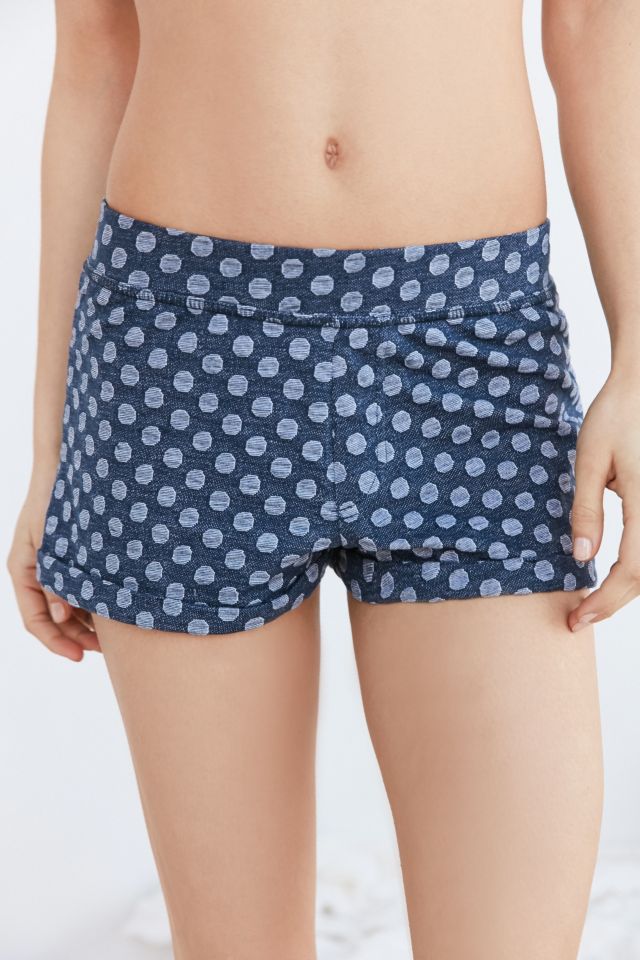 Out From Under Indigo Polka Dot Short #1