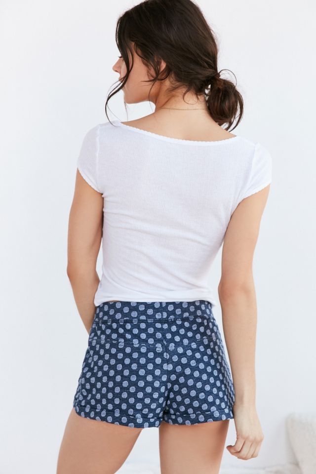 Out From Under Indigo Polka Dot Short #5