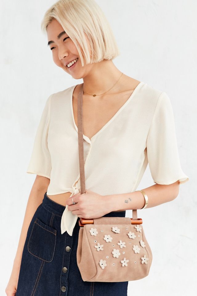 Kimchi Blue Estelle Wooden Crossbody Bag Urban Outfitters