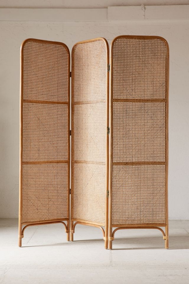 Rattan Screen Room Divider #2