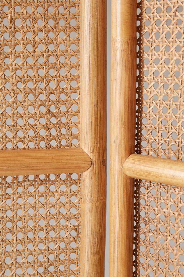 Rattan Screen Room Divider #5