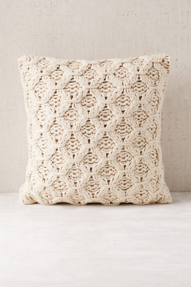 Chunky Cotton Knit Pillow #1