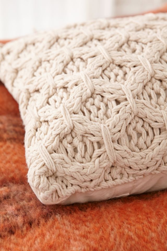 Chunky Cotton Knit Pillow #2