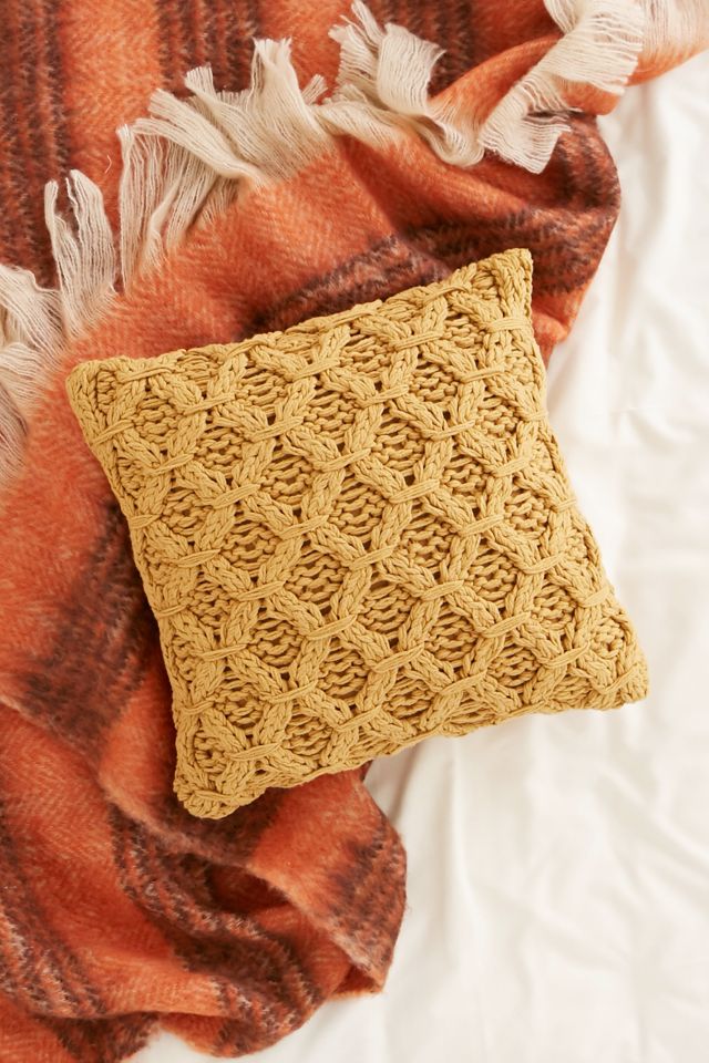Chunky Cotton Knit Pillow #1