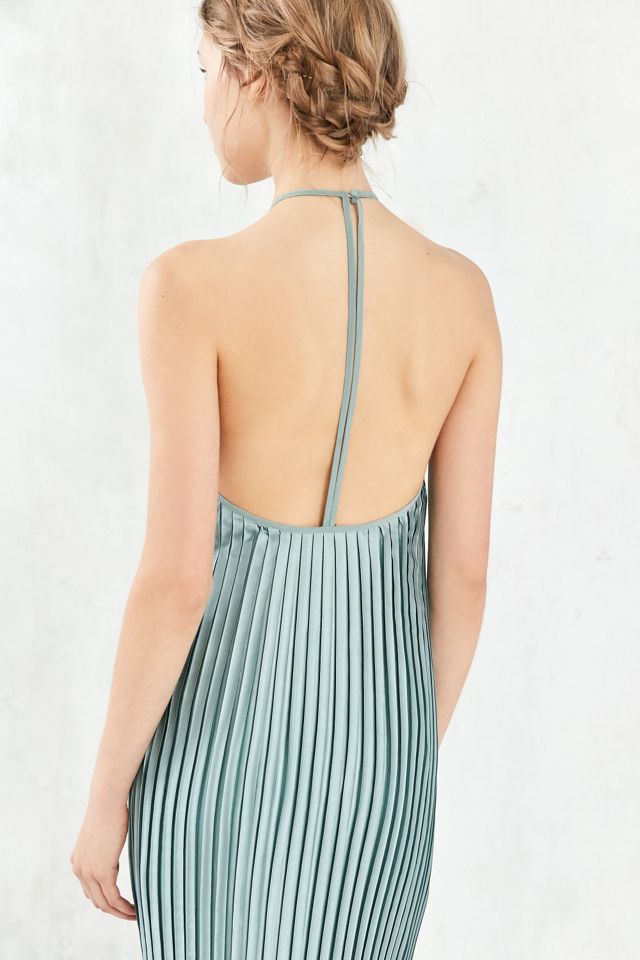 Robe D'été Midi Bleu Gris Urban Outfitters Avec Poches - Occasion TB état