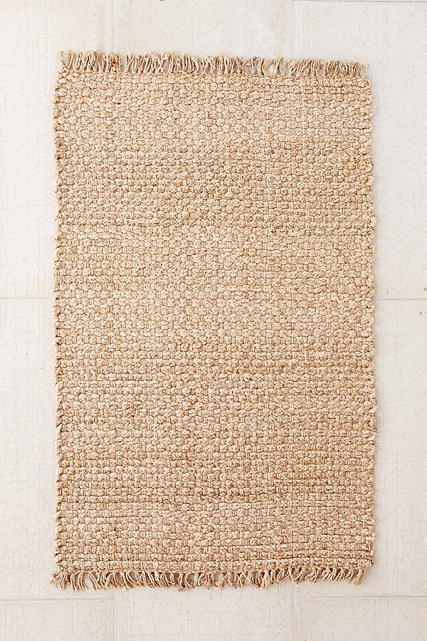 Urban Outfitters Woven Natural Jute Rug