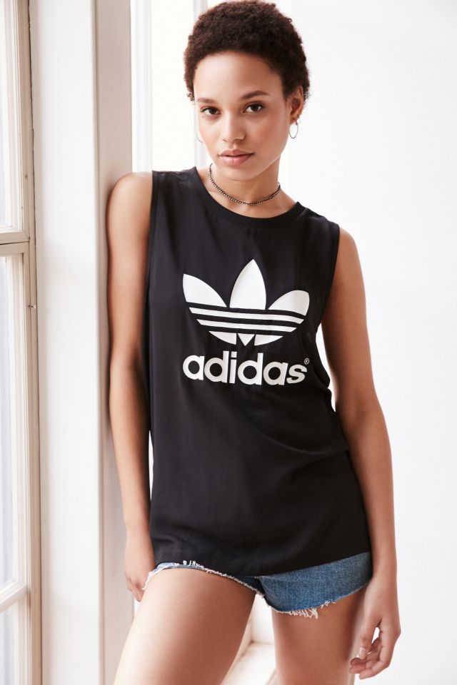 Adidas trefoil tank womens online