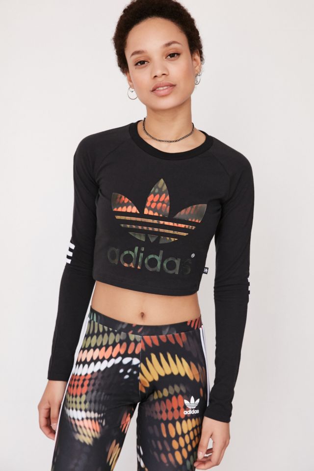 adidas Originals By Rita Ora Rainbow Print Top