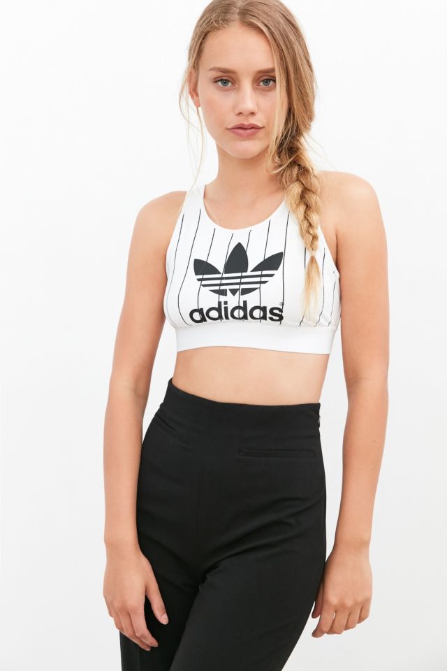 Adidas crop hot sale top urban outfitters