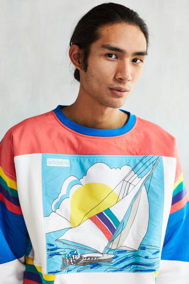 ◆正規品◆ADIDAS SKY MNTN ART CREW SWEATSHIRT◆関税/送料込◆ adidas Sailing Graphic Crew Neck Sweatshirt | Urban Outfitters