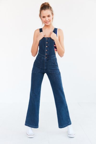 Wrangler High-Rise Bell-Bottom Overall | Urban Outfitters