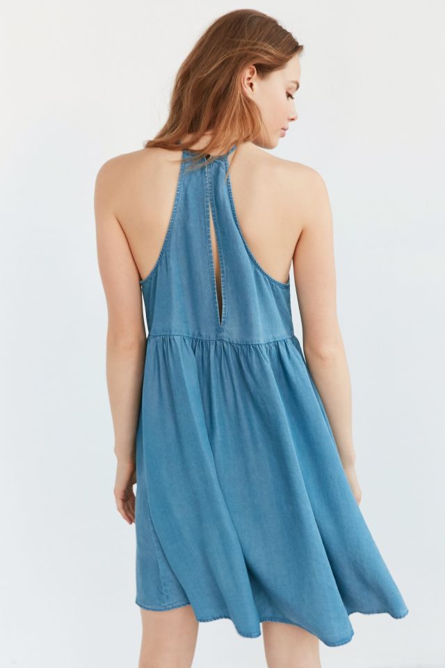 Robe sarrau en denim Dorence Kimchi Blue #1