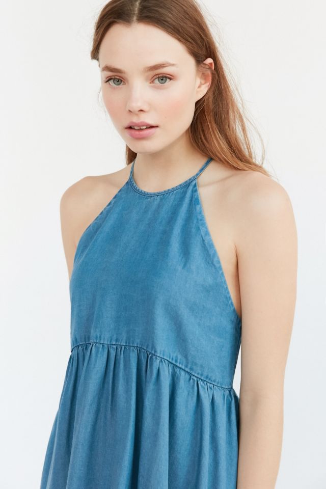 Robe sarrau en denim Dorence Kimchi Blue #4