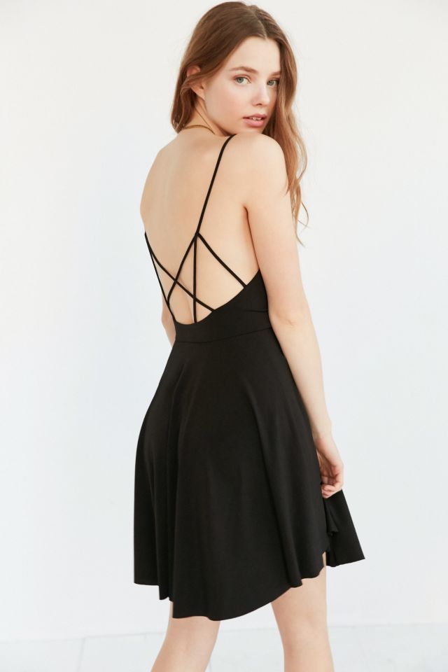 Strappy back cheap skater dress