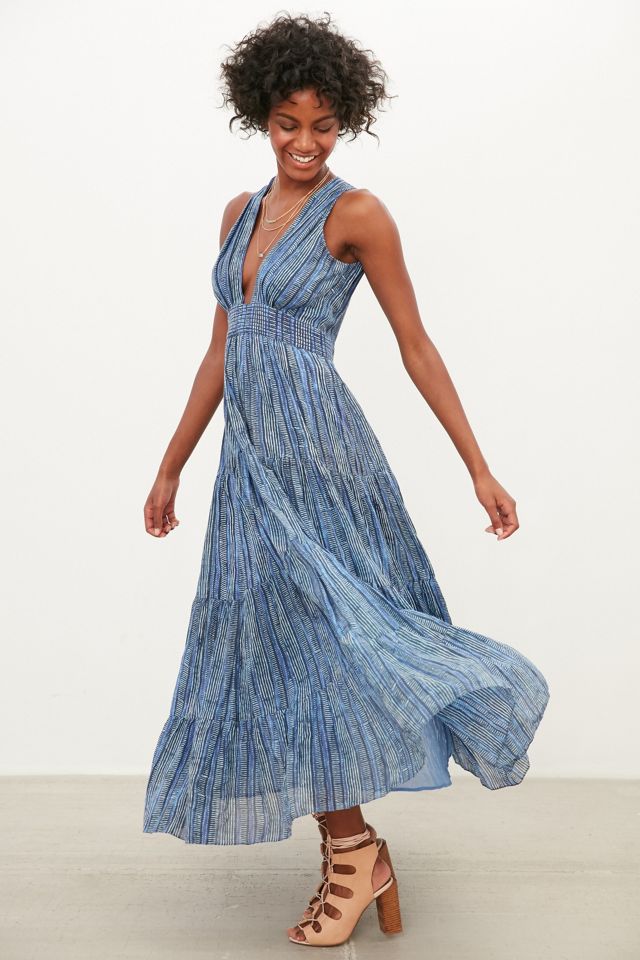 Carolina K Greta Tiered Maxi Dress | Urban Outfitters