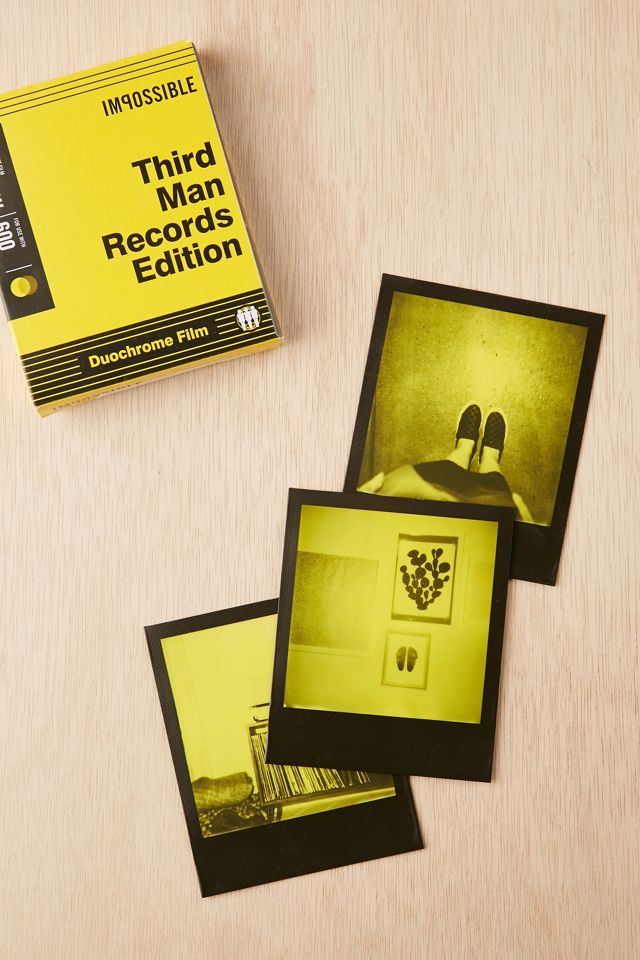 Impossible Third Man Record Edition Black And Yellow Polaroid 600 Instant  Film