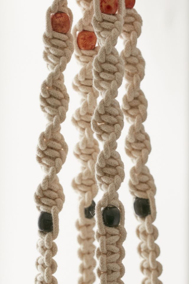 Iris Macrame Hanging Planter #2