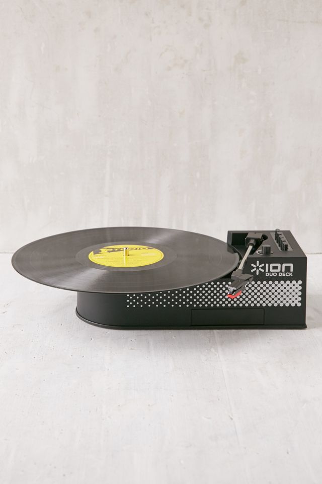 Ion Duo Deck Digital Conversion Turntable With Cassette Deck Urban