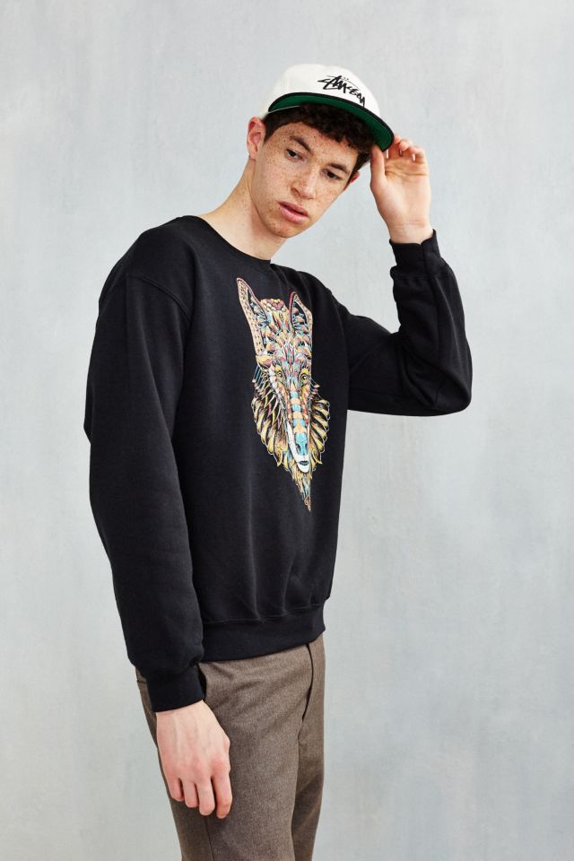 Riot Society Ornate Wolf Sweatshirt | Urban Outfitters Canada