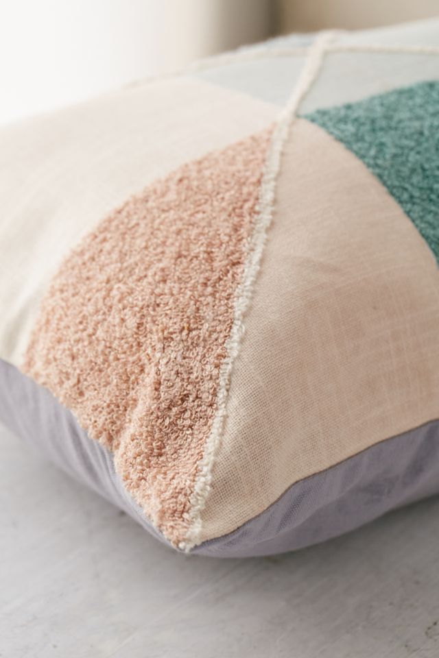 Crewel Colorblock Bolster Pillow #2