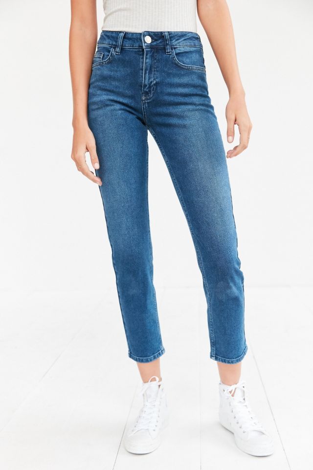 BDG Girlfriend High-Rise Jean - Rinsed Indigo #3