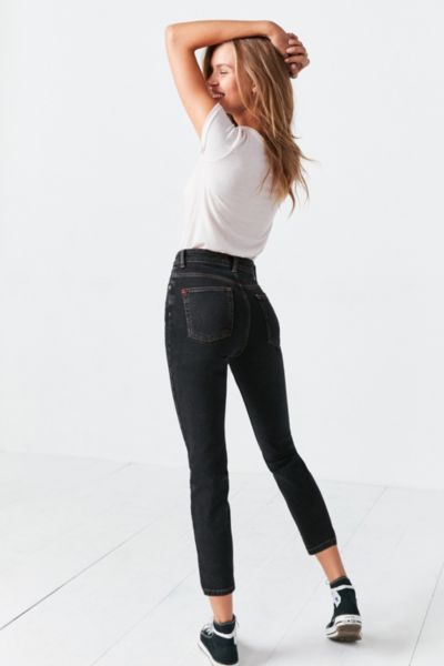BDG Luca High-Waisted Jogger Jean – Washed Black Denim, Urban Outfitters