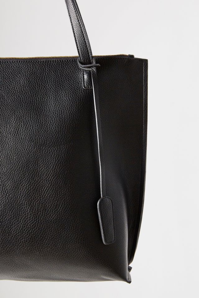 Silence + Noise Zip Pebbled Faux Leather Tote Bag #5
