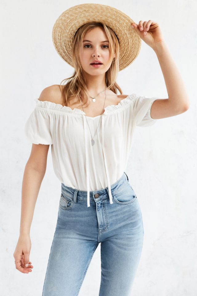 Blouse à épaules dégagées et mancherons BOG Collective #4