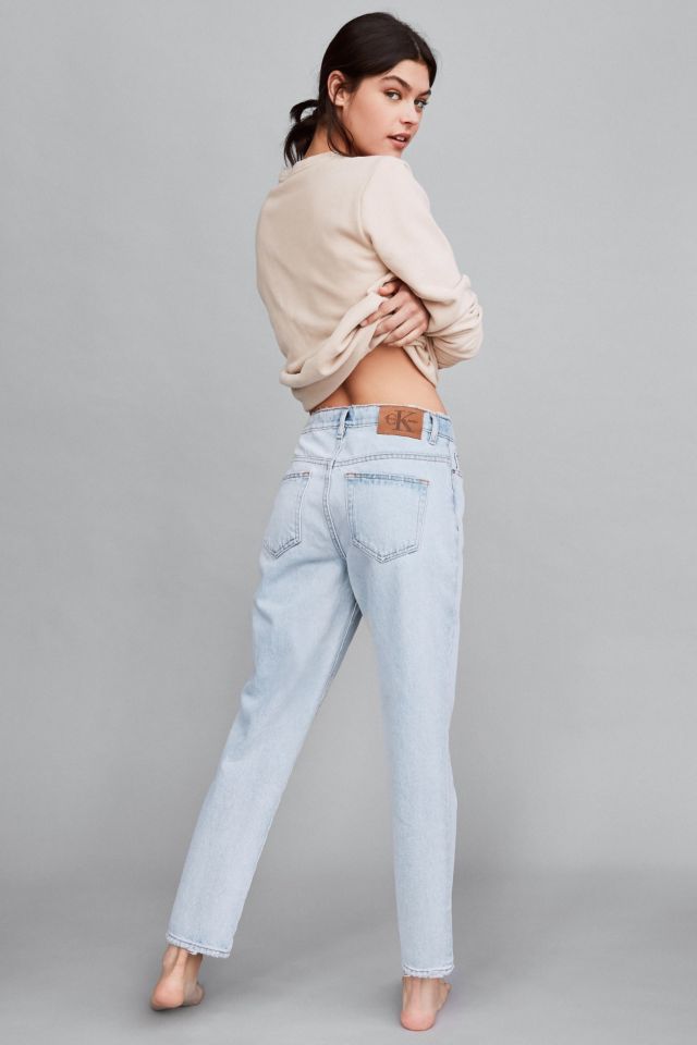 Transistor advocaat Uitstekend Calvin Klein For UO Cult Girlfriend Ankle Jean - Light Marble Blue | Urban  Outfitters