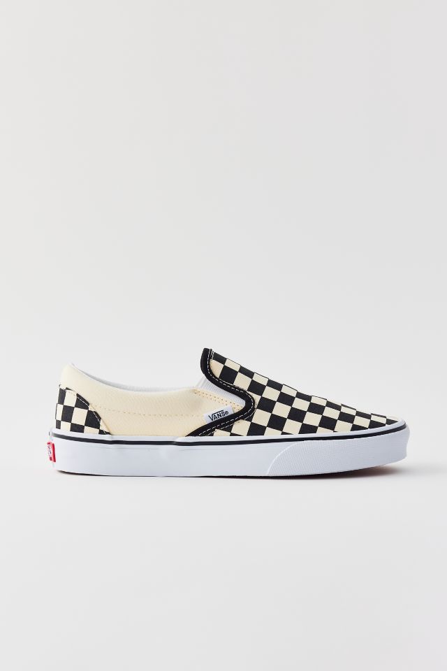 Grey checkerboard slip on clearance vans womens