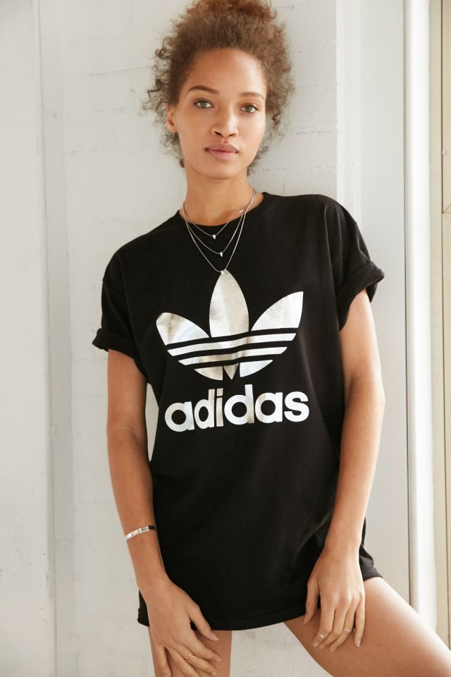 Adidas originals double logo on sale tee