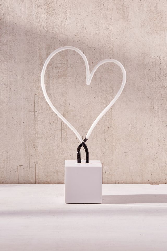Neon Mfg. Heart Neon Sign Table Lamp #1