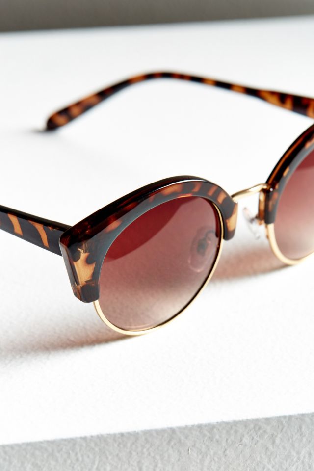 Oval Half-Frame Sunglasses #3