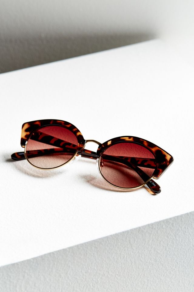 Oval Half-Frame Sunglasses #5