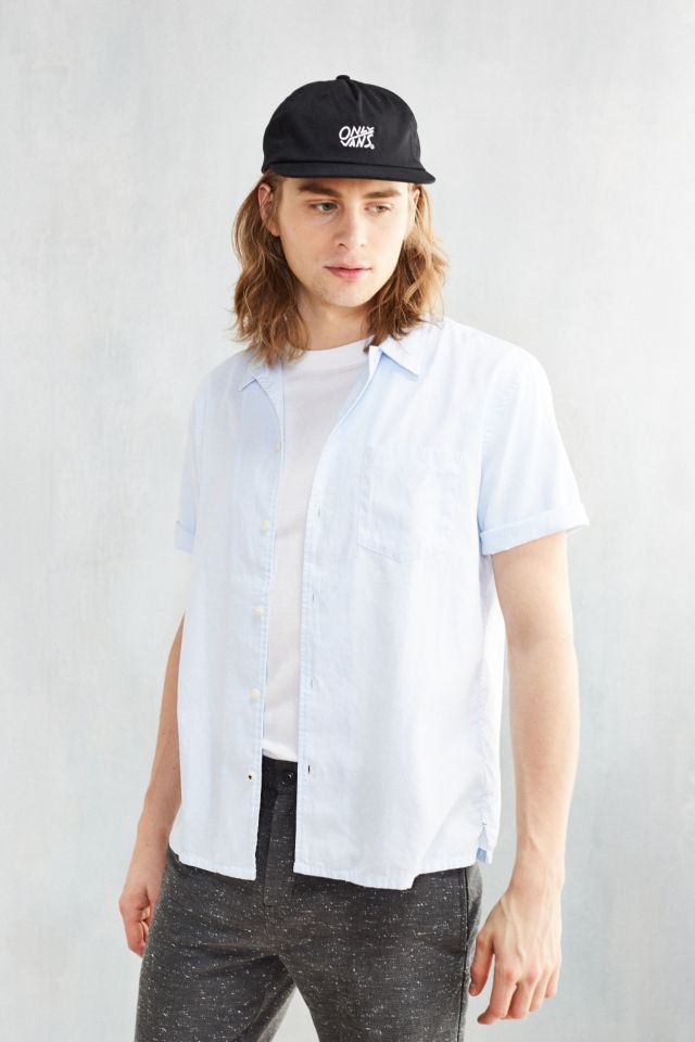 CPO Dobby Ticking Short-Sleeve Button-Down Shirt #1