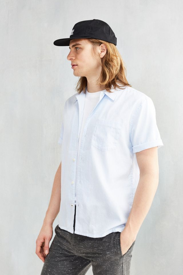 CPO Dobby Ticking Short-Sleeve Button-Down Shirt #2