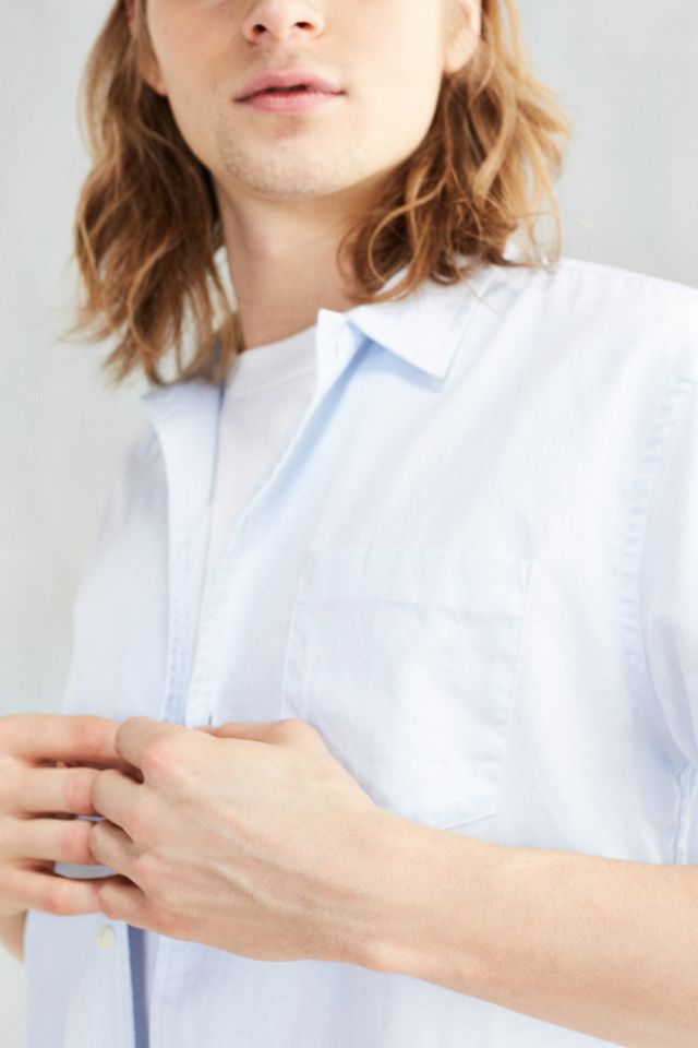 CPO Dobby Ticking Short-Sleeve Button-Down Shirt #4